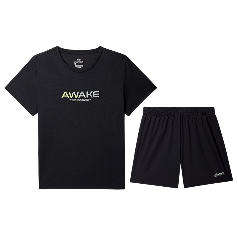 361°运动套装男2022新款季跑步运动服男士休闲健身两件套训练服