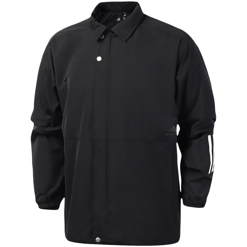 阿迪达斯男服外套翻领教练夹克休闲运动服ED1928