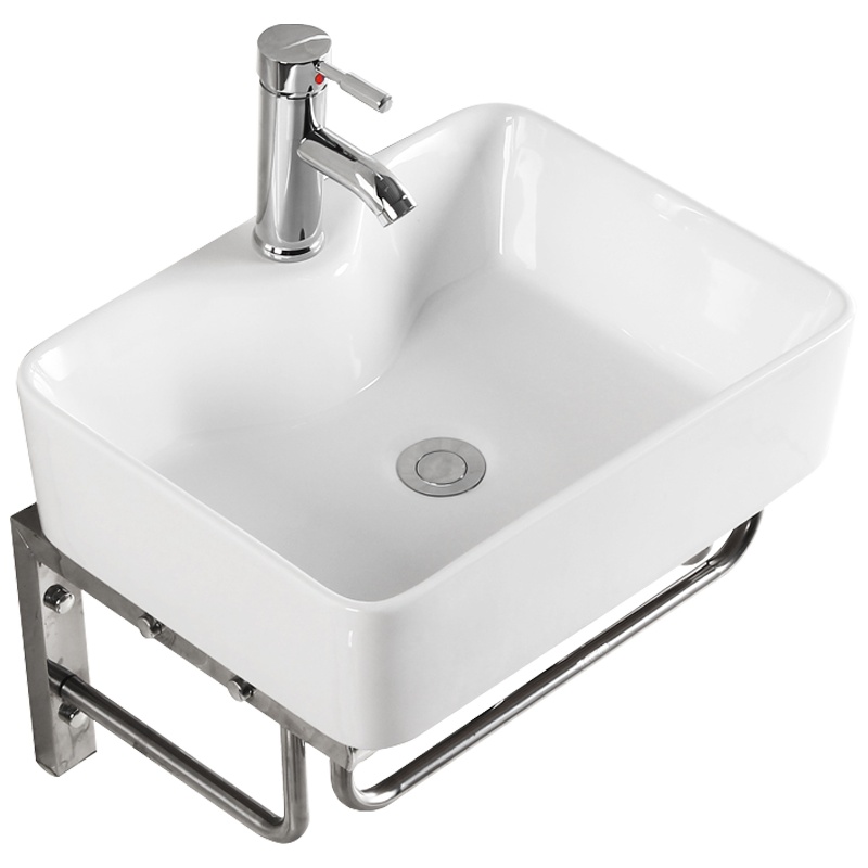 定制简易洗脸盆柜组合挂墙式迷你洗手盆古达小户型卫生间洗面盆三角阳台陶瓷