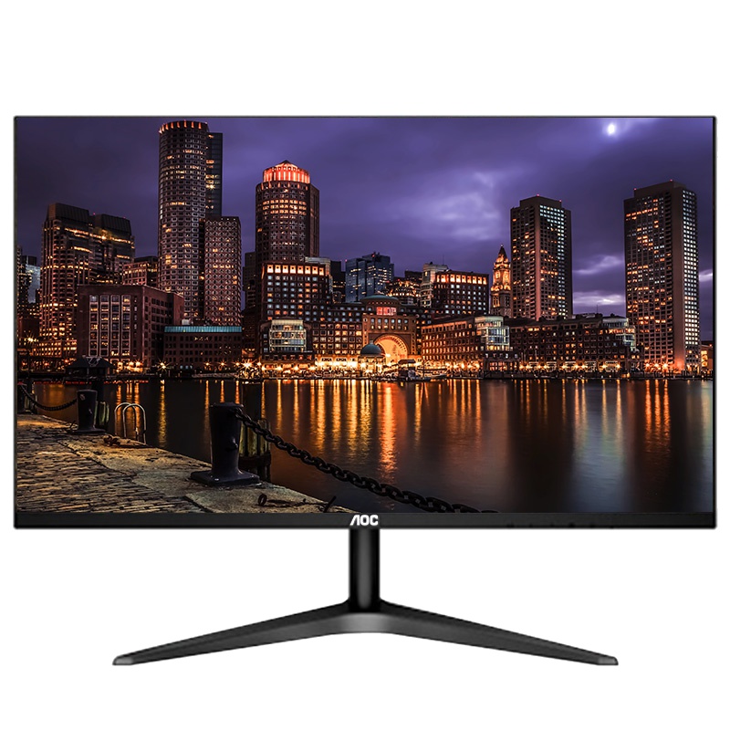 AOC 27B1H电脑显示器 27英寸 窄边框游戏家用不闪屏 高清IPS HDMI接口 黑色
