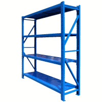 仓库四层中型货架120cm*40cm*200cm 货架置物架展示架多层落地仓储仓库重型家用快递车库储物铁架子