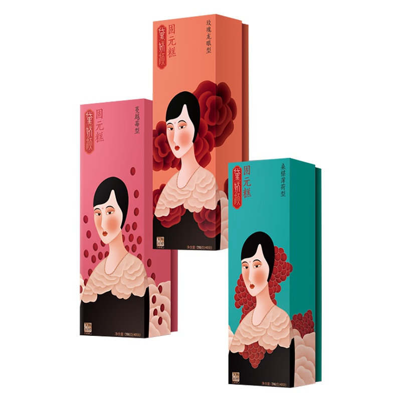 东阿阿胶/DEEJ 黛娇颜固元膏200g/3礼盒装 600g(多口味)