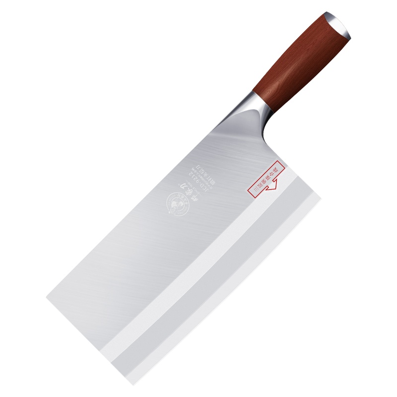 邓家刀9铬夹钢复合钢厨师菜刀JCD-9212切片刀酒店专用刀商用不锈钢高硬度切菜切肉刀耐用锋利锻打家用厨刀