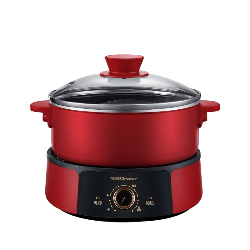 荣事达(Royalstar)微电脑电火锅多用途锅分体式家用电热锅电炒锅大容量不粘可煎烤电火锅新国货RHG-25X6