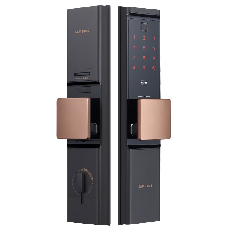 三星指纹锁原装进口密码锁电子门锁高端锁具大门防盗门门锁五合一三星SHP-DR708