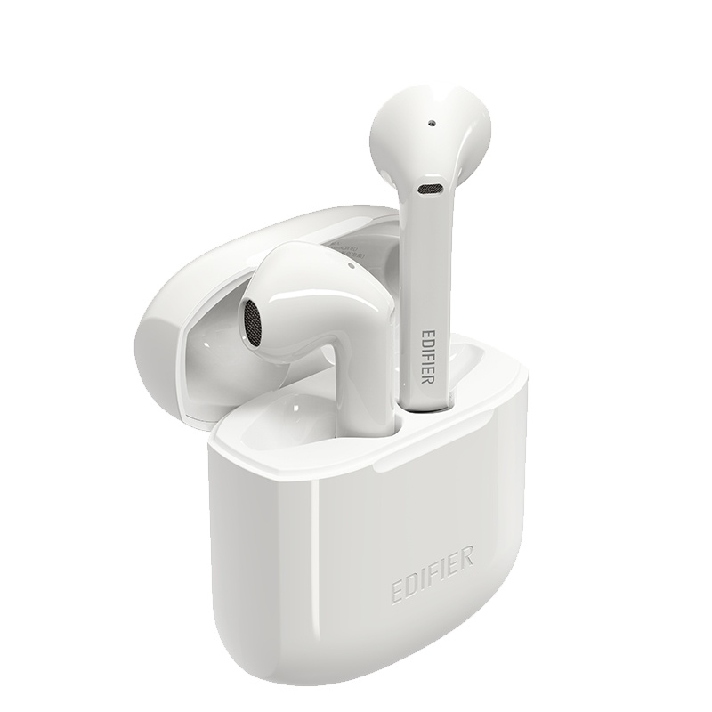 漫步者(EDIFIER)Lollipods无线蓝牙耳机双耳降噪半入耳式超长待机续航适用于华为苹果小米oppo通用 白色