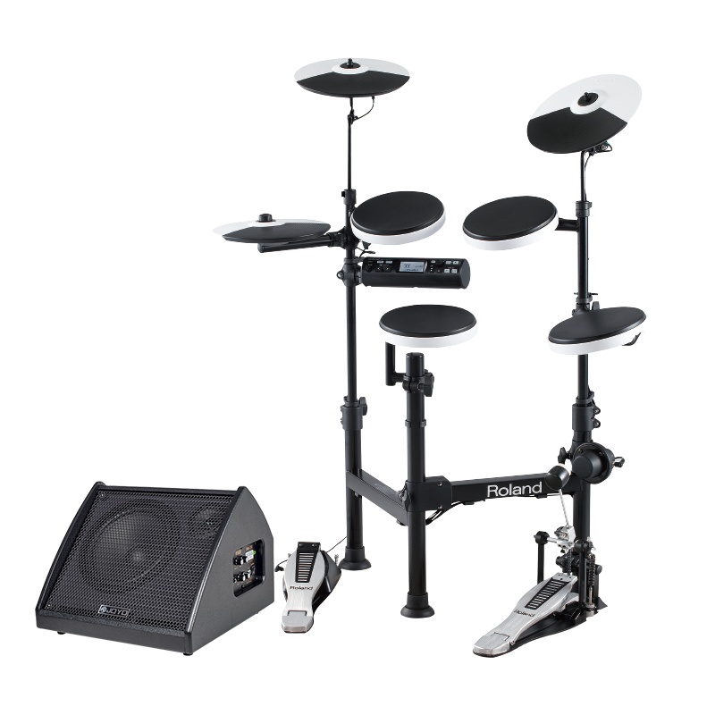 罗兰(Roland)电子鼓TD4KP 儿童初学入门级电子鼓 可折叠便携式通用架子鼓爵士鼓+电鼓DA35音箱套装