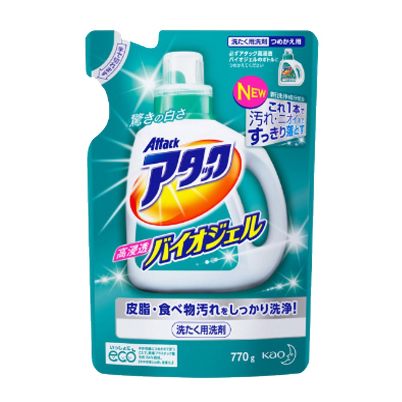 花王KAO 洗衣液3X抗菌酵素去污除臭杀菌强力去污690g