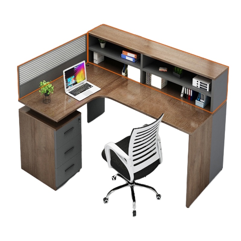 涡润+干字型屏风办公桌GR721