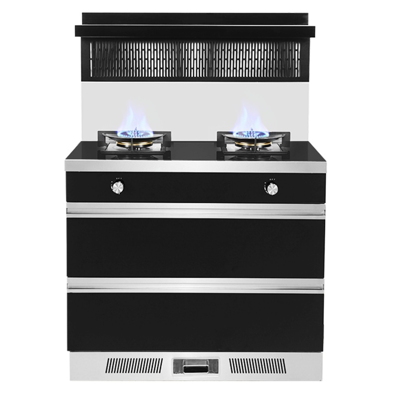 奥帅(aoshuai)集成灶一体灶家用消毒柜自动清洗头部加热置物抽烟机煤气灶套装侧吸下排 Q18 天然气