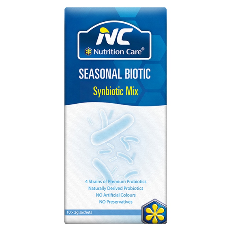 Nutrition Care季节益生菌澳洲NC鼻炎益生菌儿童抗过敏益生菌成人季节性鼻敏感改善过敏体质益生菌10袋