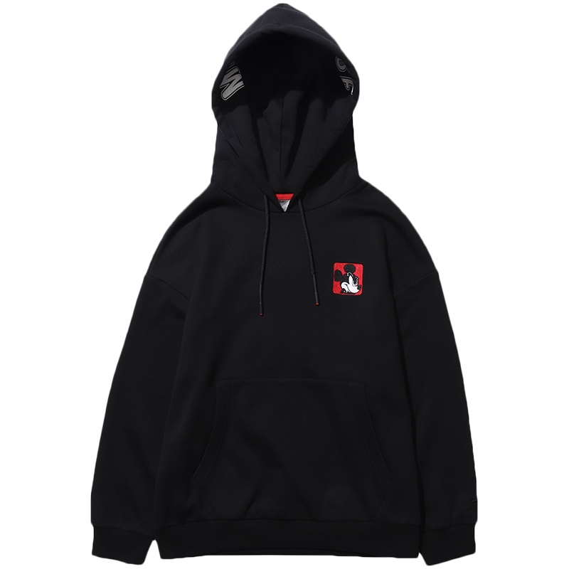 李宁迪士尼米奇联名款卫衣女新款长袖休闲上衣秋季运动服AWDNA12