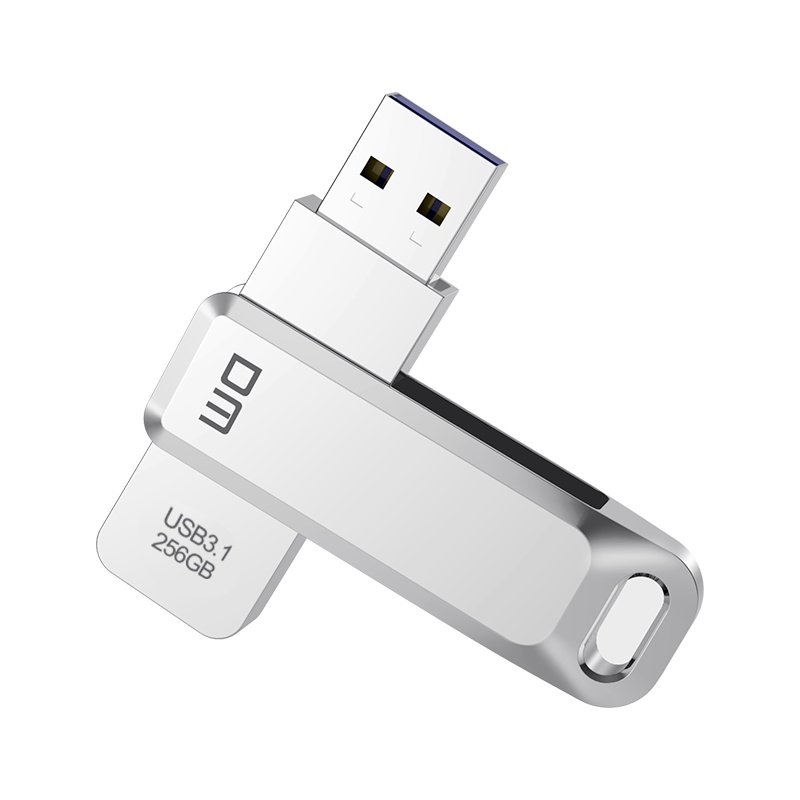 DM 256GB USB3.1 U盘 PD169 极简机身系列 银色 可旋转电脑u盘高速车载优盘