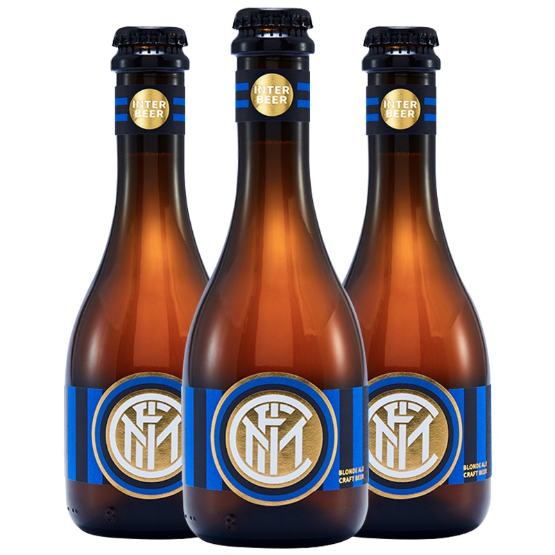 意大利原装进口国际米兰手工精酿啤酒Inter Beer 12.5度麦芽酿造330ml*3瓶
