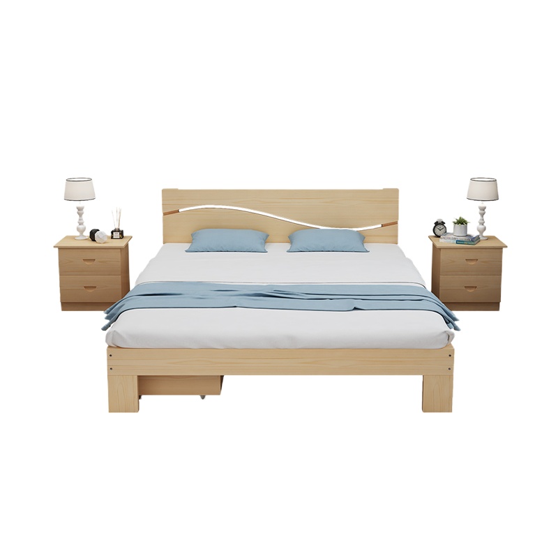 [标采]实木床 松木床 1200*2000(单位:mm)