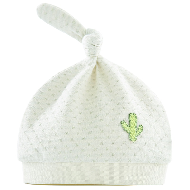 Aengbay 新生儿帽子婴儿初生胎帽秋季0-3月6无骨小辫子婴幼儿