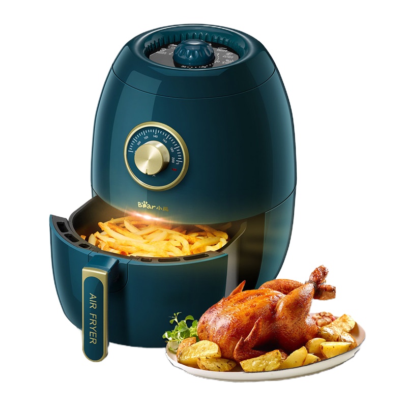 小熊(bear) QZG-A14D1 空气炸锅 家用无油智能多功能电炸锅 3L大容量不粘涂层