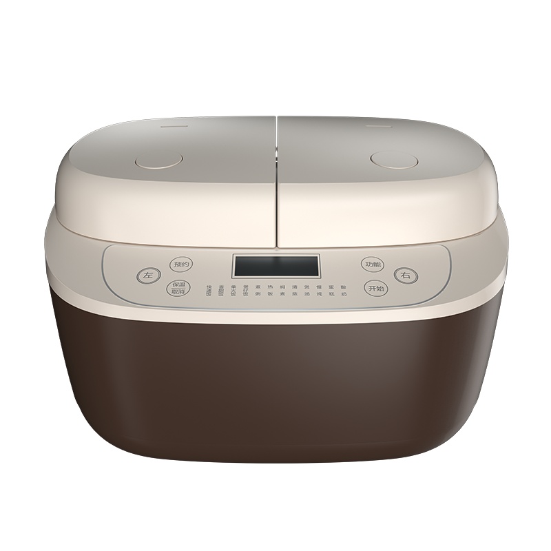 三食黄小厨TC501双拼煲双胆电饭煲智能家用煮粥饭汤小型电饭煲