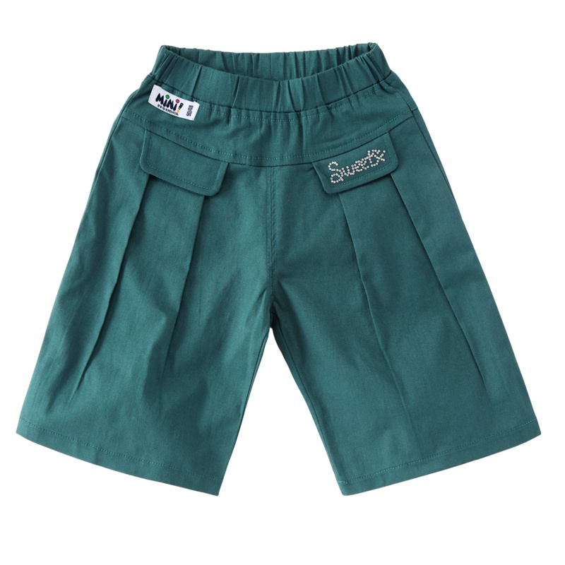 铅笔俱乐部童装2020夏装新款女童短裤儿童阔腿中裤小童休闲裤子潮