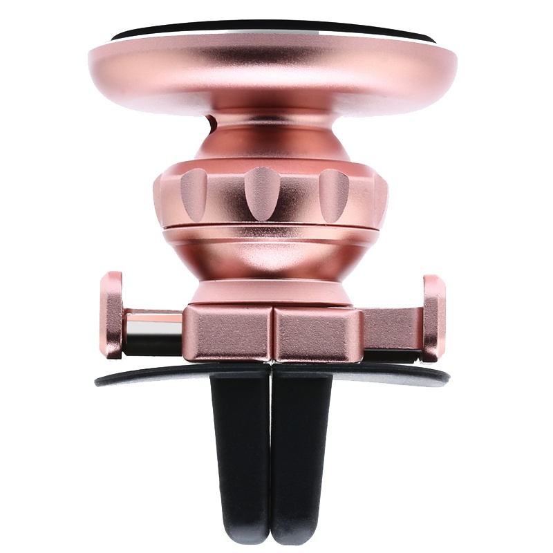 倍思(Baseus)出风口车载支架手机支架 360度旋转 多功能手机架 金属 玫瑰金