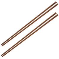 美厨 筷子 天然无漆无蜡鸡翅木筷子煎炸火锅筷子 实木原木筷子家用饭店用两双装32cm加长 MCPJ18