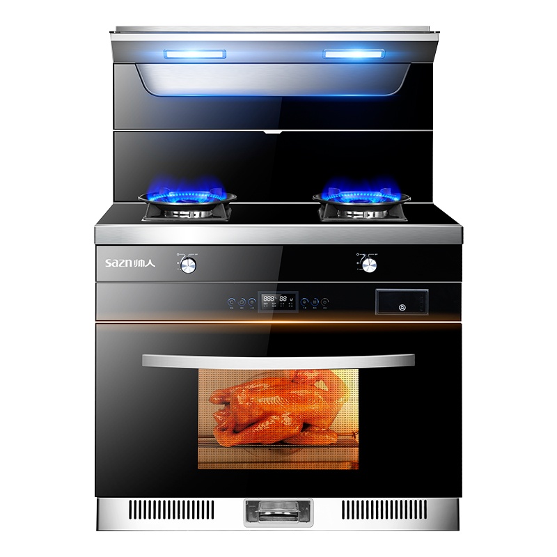 帅人(sazn)ZKD1一级能效集成灶 蒸烤箱一体机 家用侧吸下排油烟机燃气灶套装 自动清洗(天然气)