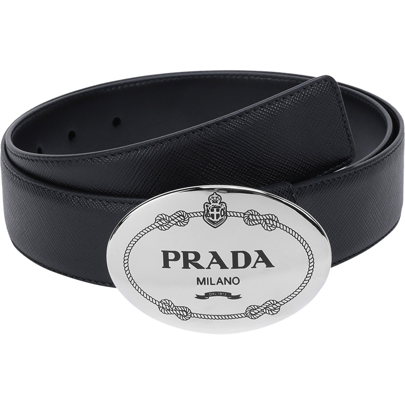 PRADA 普拉达 男士 皮革板扣式皮带腰带2CM232 053