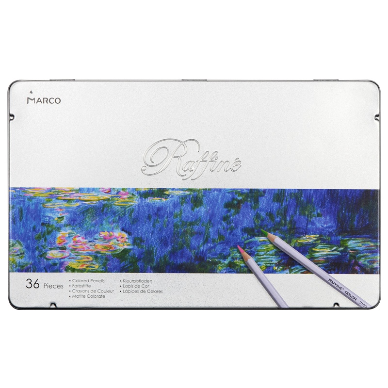马可(MARCO)7100-36TN彩色绘图笔 36色铁盒装+奇幻梦境填色本 彩铅 素描彩铅笔 绘画笔 画画笔 涂鸦笔