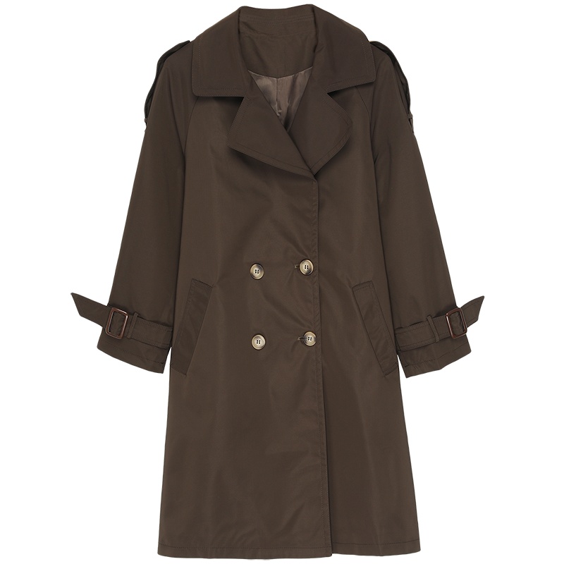 恒源祥女士风衣2020新款纯色女中长款秋季韩版气质时尚风衣外套