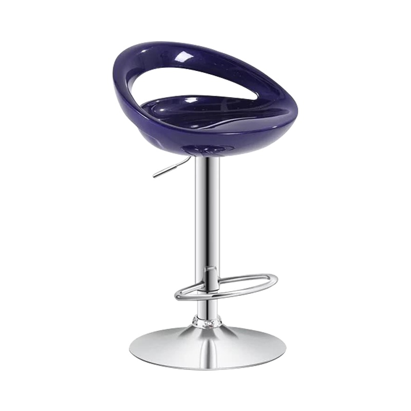 【理政】办公椅 升降吧台椅 简约吧椅 前台椅 酒吧椅 接待椅 可旋转 蓝色