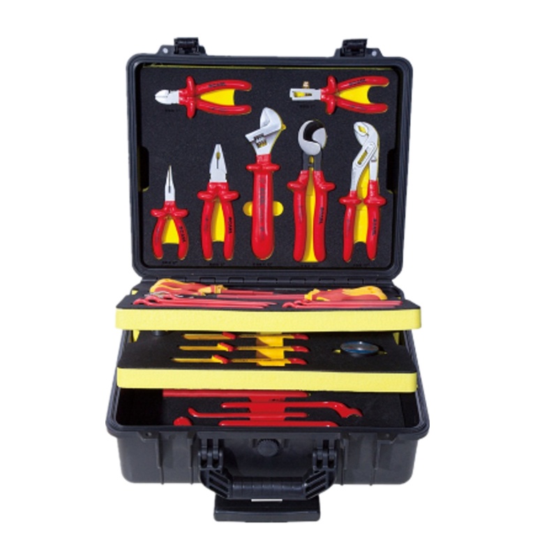 【卡尔】40件VDE绝缘拉杆箱综合工具组套