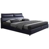 欧宝美床双人床皮床现代简约婚床软床