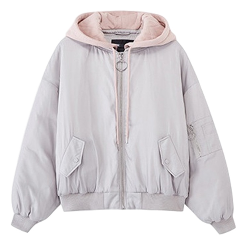 拉夏贝尔韩版棉服女短款棉袄学生小款棉衣宽松小个子加厚外套