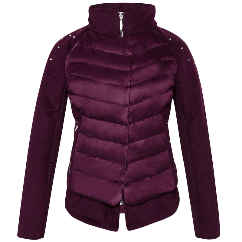 ERAL/艾莱依冬装短款修身保暖型假两件女羽绒服2021D