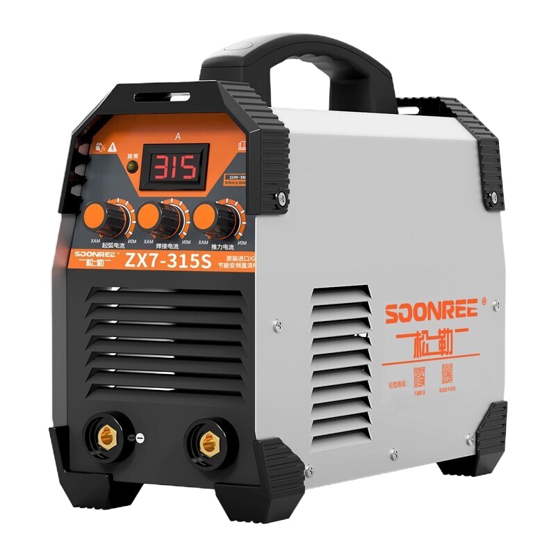 STK电焊机家用逆变全自动工业级220v 380v两用小型双电压手提式焊机 315工业高配款6m全套【金装8电容双电压】