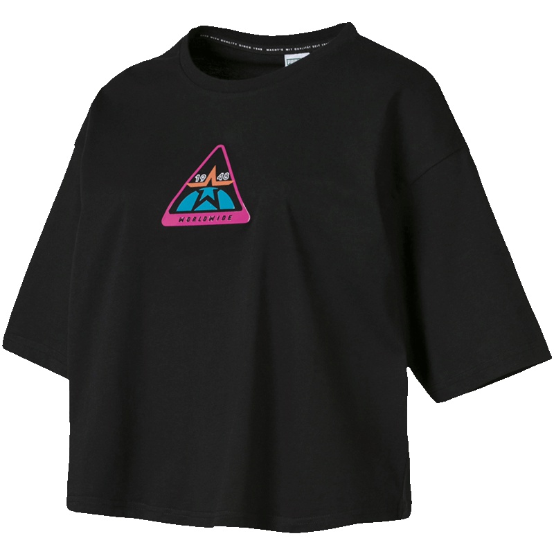 PUMA彪马 女子跑步半袖体恤宽松T恤579222