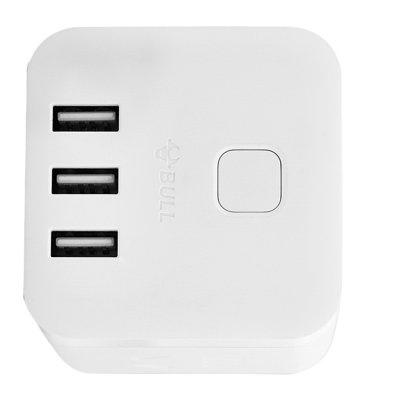 公牛 魔方USB插座 插排 U303UW(SM) 3USB接口+3插孔 无线魔方