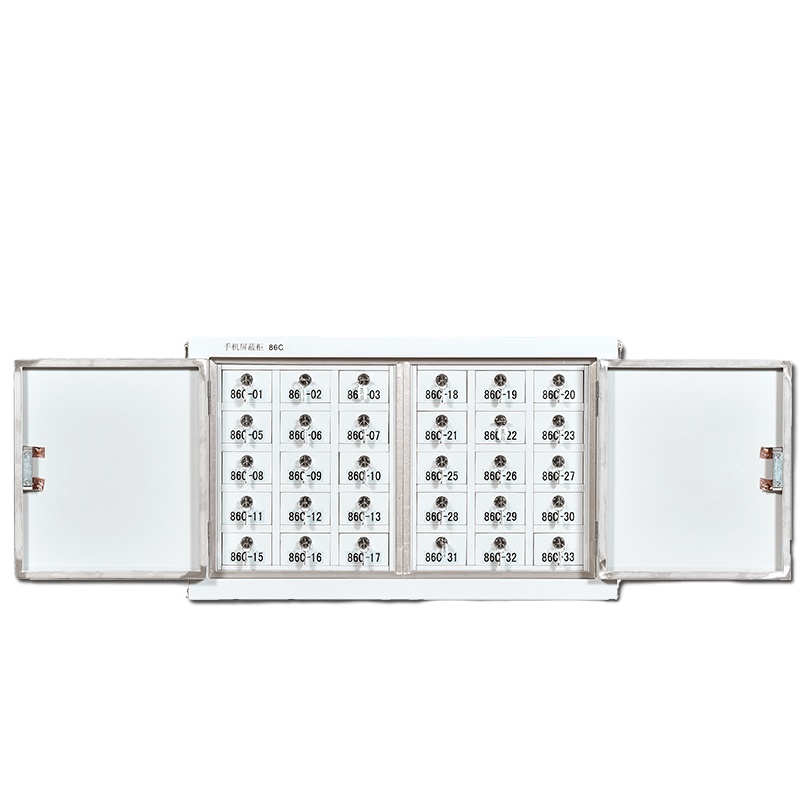 埔盾 办公家具30格手机信号屏蔽柜落地款 工厂学校部队会议手机信号屏蔽柜手机存放柜寄存柜箱收纳柜壁挂式