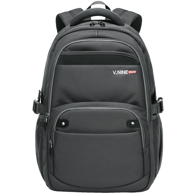 第九城（V.NINE） 双肩包男士休闲大容量商务电脑包15.6英寸多功能防泼水双肩背包学生书包