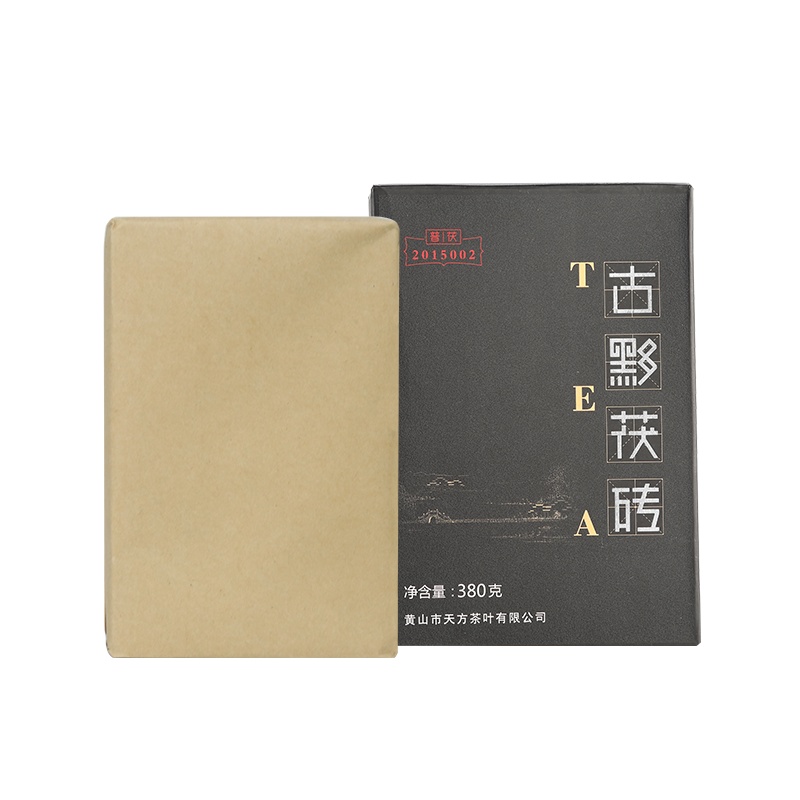 [送茶刀,赠品不叠加]陈年黑茶 380g古黟黑茶茯砖 砖茶 茶砖 茯茶 古法制作 安徽茶叶