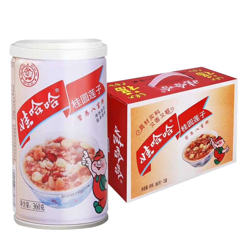 [苏宁超市]娃哈哈 桂圆莲子八宝粥360g*12罐/箱 五谷营养早餐 清甜不腻 方便速食粥