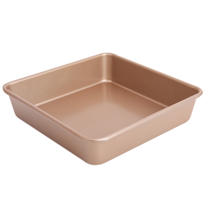 学厨9寸正方形蛋糕面包烤盘 烘焙模具 饼干蛋挞不粘固底加厚烤箱家用 WK9040