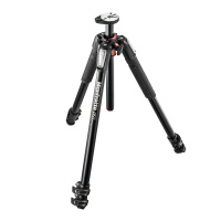 曼富图(MANFROTTO) MT055XPRO3 铝合金 三节专业型板扣式三脚架 黑色 相机三脚架