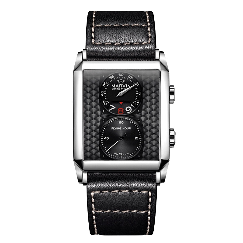 摩纹(MARVIN)瑞士手表莫尔顿方形系列休闲石英男士手表M024.14.41.64