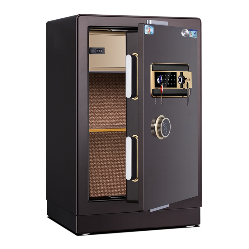 虎牌保险柜保险箱家用办公63厘米高 CCC认证FDG-A1/D-50 指纹保险箱/柜防盗防撬床头柜门