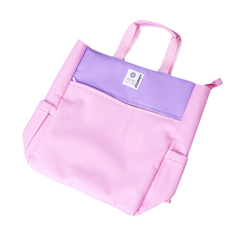 得力72498手提拉链袋(粉)