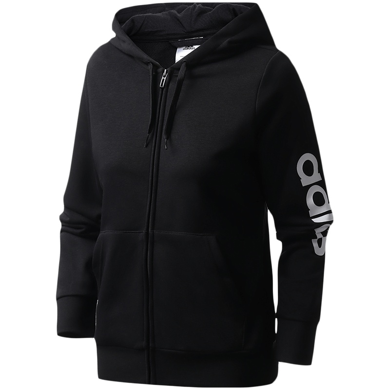 阿迪达斯女服夹克外套运动型格连帽休闲运动服DP2401