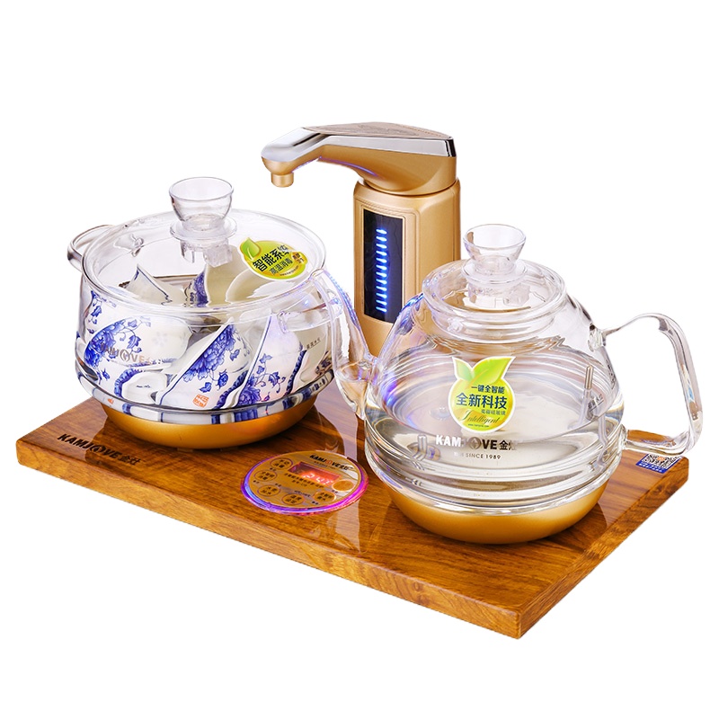 金灶 U8 全智能电茶壶 金花梨木底座 U系列 (双炉) 单个价格