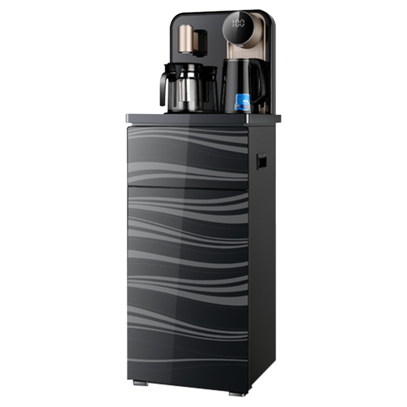 尚朋堂饮水机YS-TC01 温热典雅黑 温热台式茶吧机立式制热全自动家用下置水桶台式办公室茶吧机