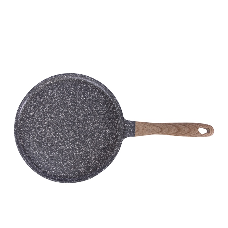 Jeetee吉特不粘少油烟麦饭石平底锅不粘锅烙饼煎饼锅煎锅披萨盘家用锅具28cm电磁炉燃气灶通用MFPS001-28